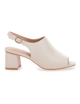 Sandali Beige Con Tacco A Blocco 453 38