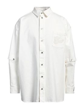 Jeanshemd Herren Weiß M,S,XS Herren