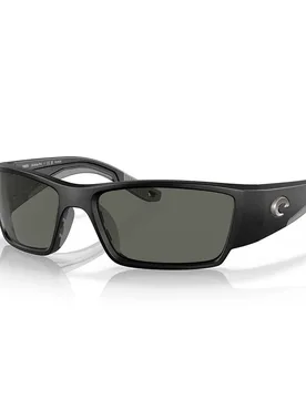 Corbina Pro Polarized Sunglasses Matte Black Gray 580G/CAT3 Men,Women - Costa - FashionsVida