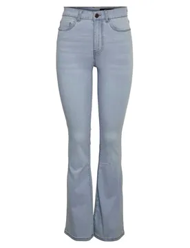 Jeans A Vita Alta Sallie Skinny Flare Vi515lb Light Blue Denim 32