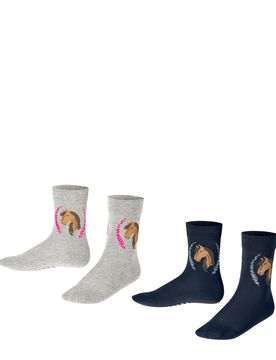 FALKE Horse 2-Pack Kinder Socken