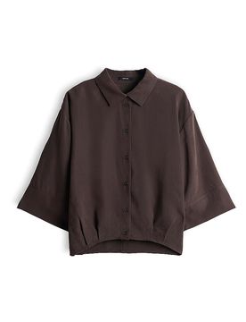 Blusa camisera FOTORI marrón 42