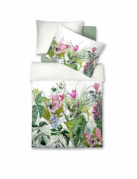Ropa de cama de satén BED ART 70x90cm/140x200cm Aqua blanco