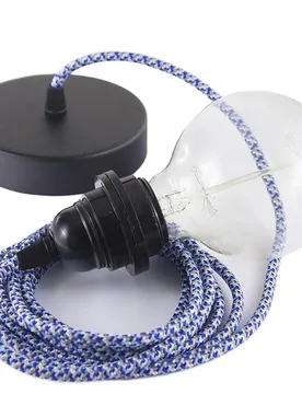 Cables Lampe Suspendue Pendel Pour Abat-jour Rx03 Pixel 2 M Turquoise / Black One Size - Creative - FashionsVida