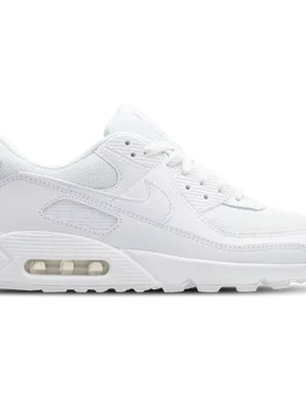 Air Max 90 Men's Sneakers - White - Size 10.5 - Mesh/Synthetic - White - Size: 10.5 - Nike - FashionsVida