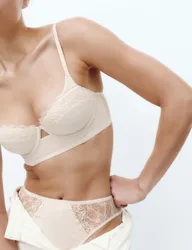 Clara High Leg Knickers Cream female