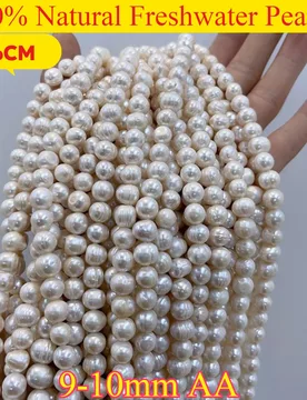 MmAA Exquisite New Hot Sale Round Natural White Freshwater Pearl Bead Jewelry MakeDIY Necklace Bracelet Accessories Wedding - Aliexpress - FashionsVida