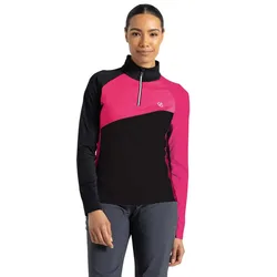 T-shirt à Manches Longues Avec Demi-zip Ice Core Pure Pink / Black 60