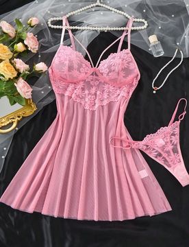 Conjunto de pijama de mujer color burdeos suave y cómodo con encaje floral y corazón, regalo de Navidad y Halloween, ropa de dormir sexy con encaje