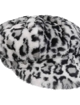 Snow Leo Newsboy Cap by - light grey - Damen - Size: One Size - Lierys - FashionsVida