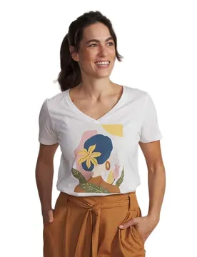 T-shirt à Manches Courtes Sabbatee Arctique / White L
