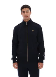 Black Roman Full Zip Jacket with Tape Detail - XS