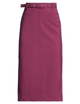Midi-Rock Damen Pflaume 32,34,36,38 Damen