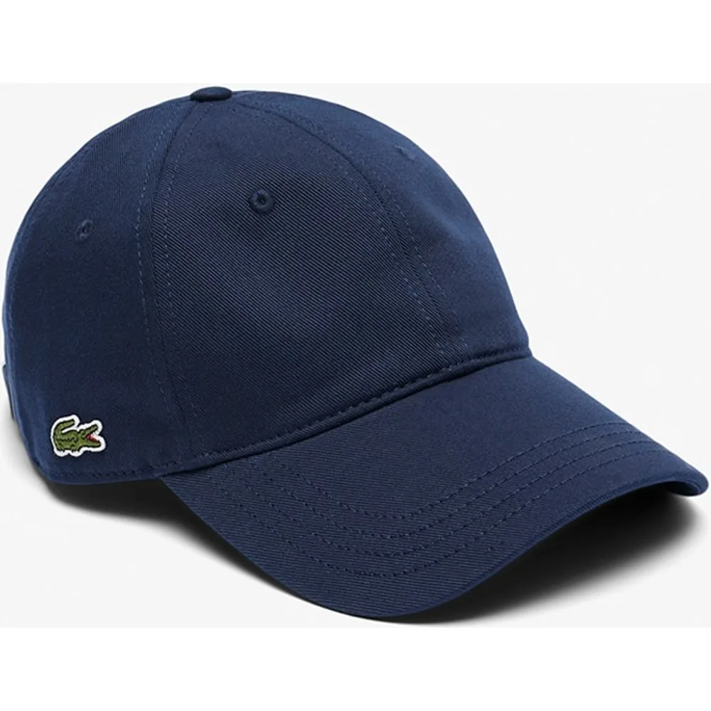 Gorra unisex de sarga de algodón - Lacoste - FashionsVida