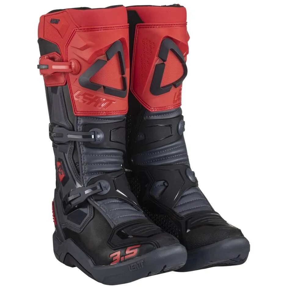 Stivali Moto Cross BOOT 3.5 Rosso taglia 42 - Leatt - FashionsVida