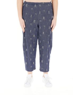 Pantalone in cotone BLU SCURO S