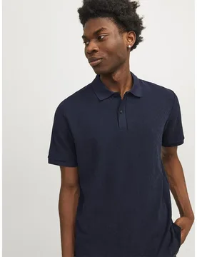 Polo à Manches Courtes Blucliff Maritime Blue S - Jack & jones - FashionsVida