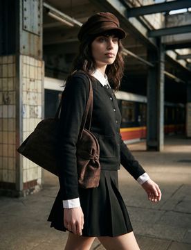 Cardigan in misto viscosa - nero