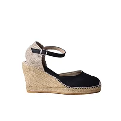 Espadrillas Con Zeppa Portbou Black EU 42