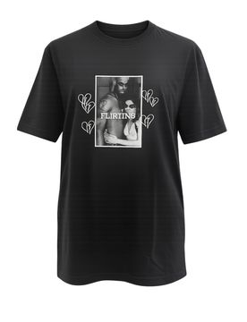 T-shirt Donna scritta ricamata