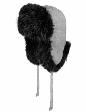 Torsvik Wool Aviator Hat by - grey - Female - Size: One Size - Lierys - FashionsVida