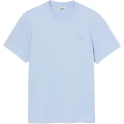 Camiseta de manga corta de hombre con parche de corazón