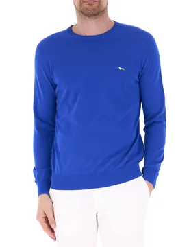 Maglione girocollo BLU ELETTRICO L - Harmont & Blaine - FashionsVida