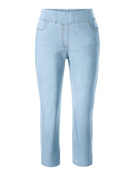 Capri-Schlupfjeans „Dunja“ L blau