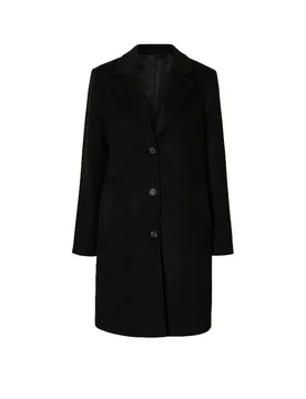 Wollmantel SLFSASJA schwarz 42 damen - SELECTED FEMME - FashionsVida