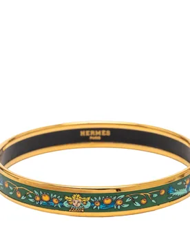 Narrow Enamel Fruits Cloisonne Bangle 65 - Hermès - FashionsVida