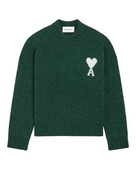 Ami Paris Pull vert foncé L - AMI PARIS - FashionsVida