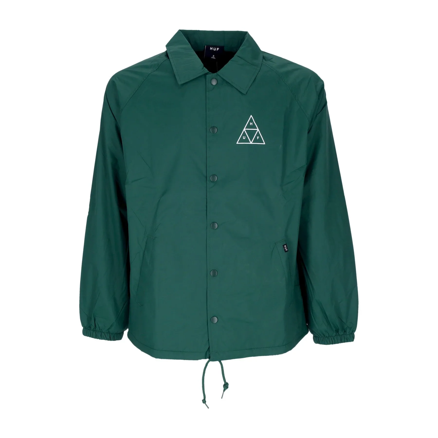 Giacca Coach Jacket Uomo Essentials Coaches Jacket Forest Green - Huf - FashionsVida