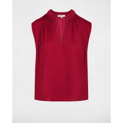 Blusa de mujer con escote pico