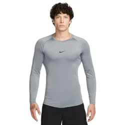 Eng anliegendes Trikot mit langen Ärmeln Pro Dri-FIT - Gris - male - Size: L