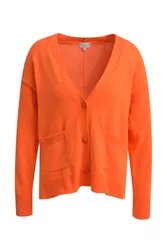 CARDIGAN WITH V-NECK AND PLACKET AT feale