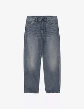 Jeans Aaron regular tapered fit lavaggio medio stone wash in puro cotone - Carhartt - FashionsVida