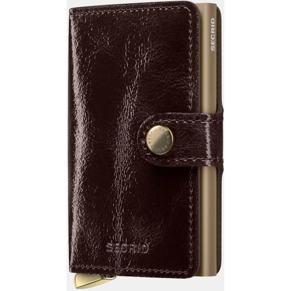 Tarjetero de piel Naplak Mahogany con protección RFID - Secrid - FashionsVida