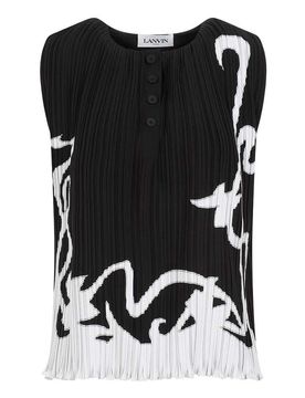 Lanvin Top pieghevole senza maniche