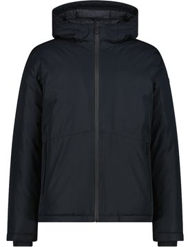 Man jacket fix hood chaqueta impermeable insulada hombre Negro (56)