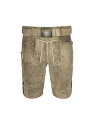 Culotte en cuir marron clair 58