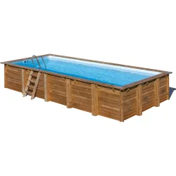 Piscina madera rectangular 815x421x146cm
