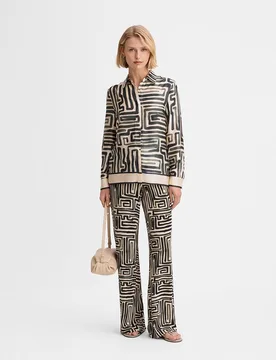 Camisa de mujer fluida estampada - Simorra - FashionsVida