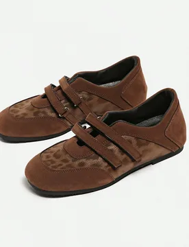 Zapatos Mary Jane Vintage Marrón Versátiles con Cierre de Gancho & Bucle para Mujer Primavera 2025 Nuevos Zapatos Planos Casuales de Punta Redonda - Shein - FashionsVida