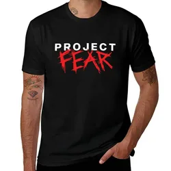 Custom Fear Project black plain print t-shirt FEAR cotton cotton T-Shirt funny for t shirt Merch t man PROJECT shirts package