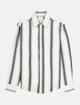 Leinenhemd Quinsy 5244 Mehrfarbig M - NN.07 - FashionsVida