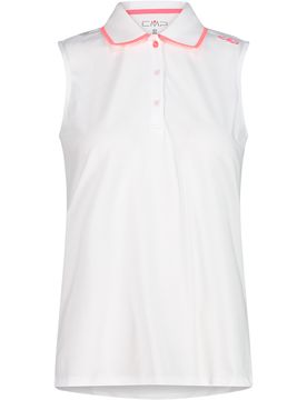 Woman polo sleeveless camiseta tirantes Blanco (48)