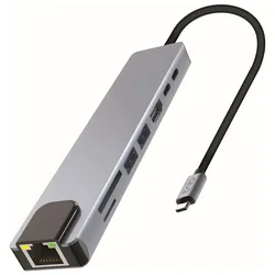 Tnb Hub Iclick 8-in-1 Gray One Size unisex