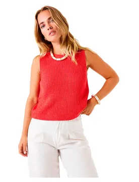 Maglietta Senza Maniche E5023 Ruby Red XL - Garcia - FashionsVida