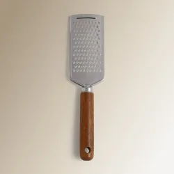 Rallador con mango de madera de acacia