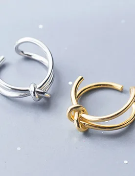 Elegant Fashion Two Circle Girls Cool Trendy Knot Adjustable Open Ring Finger Ring Party Accessories - Aliexpress - FashionsVida